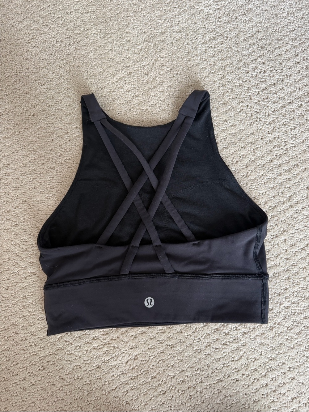 lululemon athletica Black Cross-Back Sports Bra